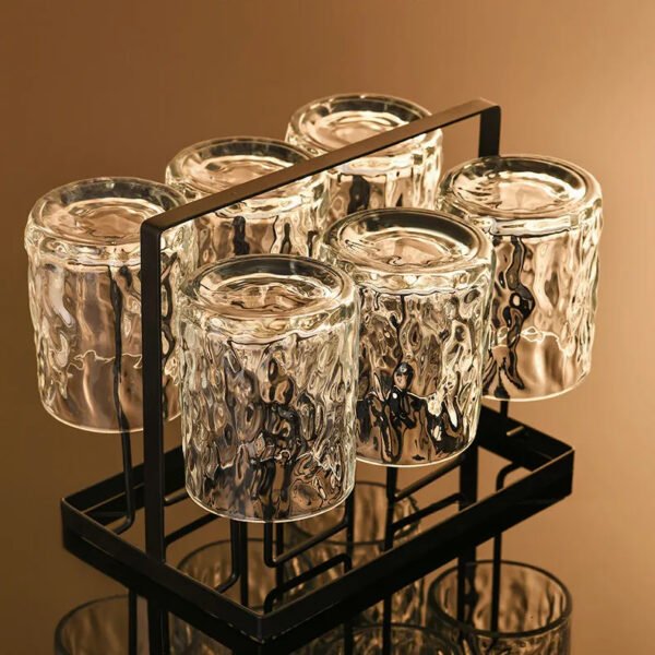 Japanese-Style Glacier Glass – Elegant Whiskey, Beer, or Water Cup for Home and Bar Use - 图片 5
