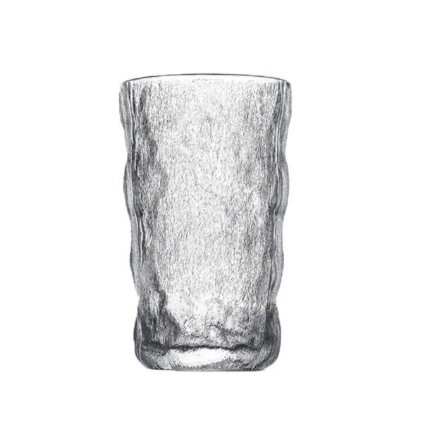 Glacier-Pattern Glass Cup – Stylish New Design for Home Use, Perfect for Water, Juice, Coffee, and Wine - 图片 5