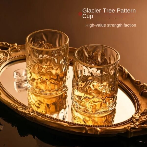 Japanese-Style Glacier Glass – Elegant Whiskey, Beer, or Water Cup for Home and Bar Use - 图片 2