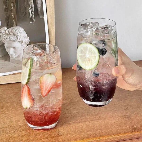 INS-Style Mojito Glass – Trendy Restaurant Fruit Tea Cup for Water, Juice, and Cold Drinks at Home